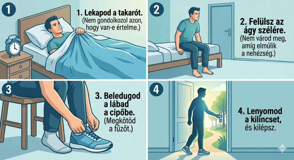 A valóság az, hogy nincsen titkos recept, és nem kell megvárni, amíg megjön a kedved, mert magától nem fog megjönni.