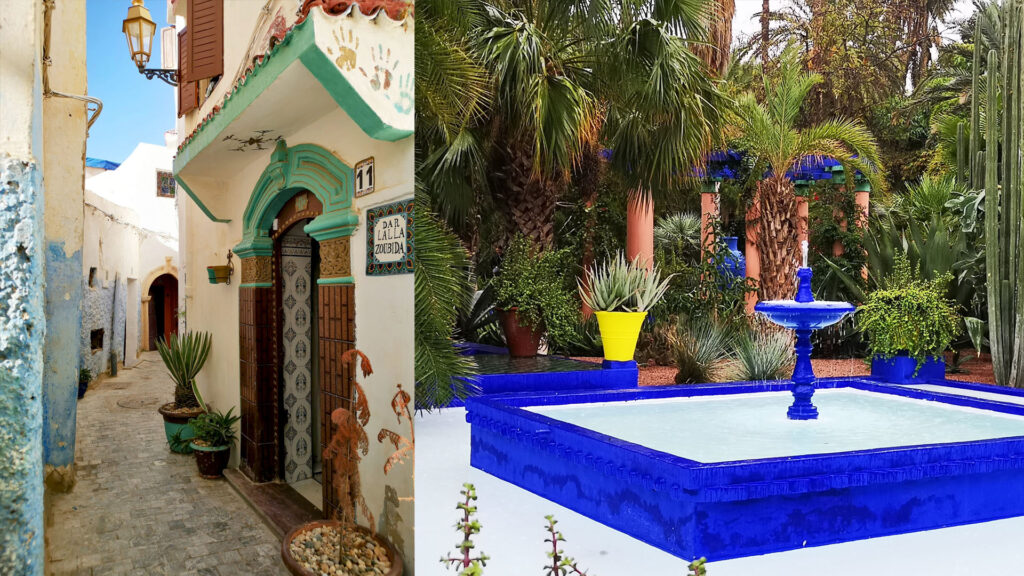 Marrákesi textúrák. Jardin Majorelle