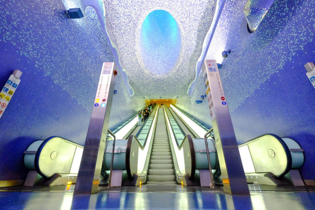This shining multicolored metro station deep under Naples is said to be the most beautiful in Europe.